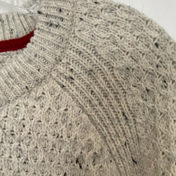 Wind River Oatmeal Fleck Cotton Blend Knit Cabin Country Crew Neck Sweater- 2XL - Picture 4 of 16